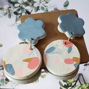 Handmade polymer clay earrings
